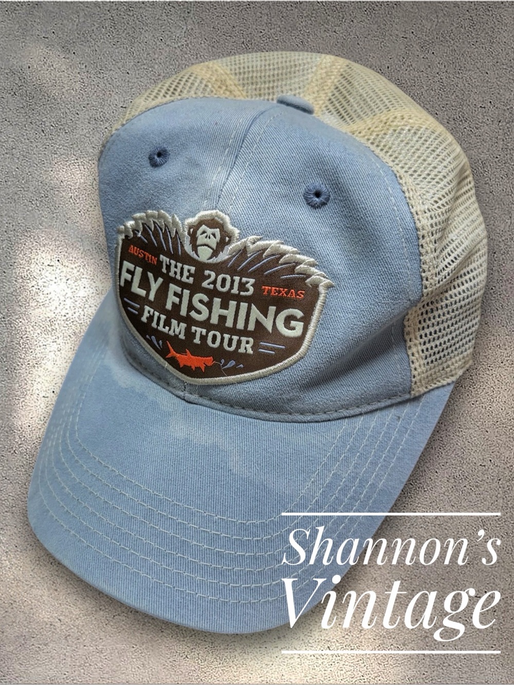 Howler Bros Fly Fishing Film Tour 2013 Distressed Trucker Hat.